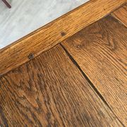 Rustic farmhouse antique coffee table made of solid oak with 1 drawer 50.