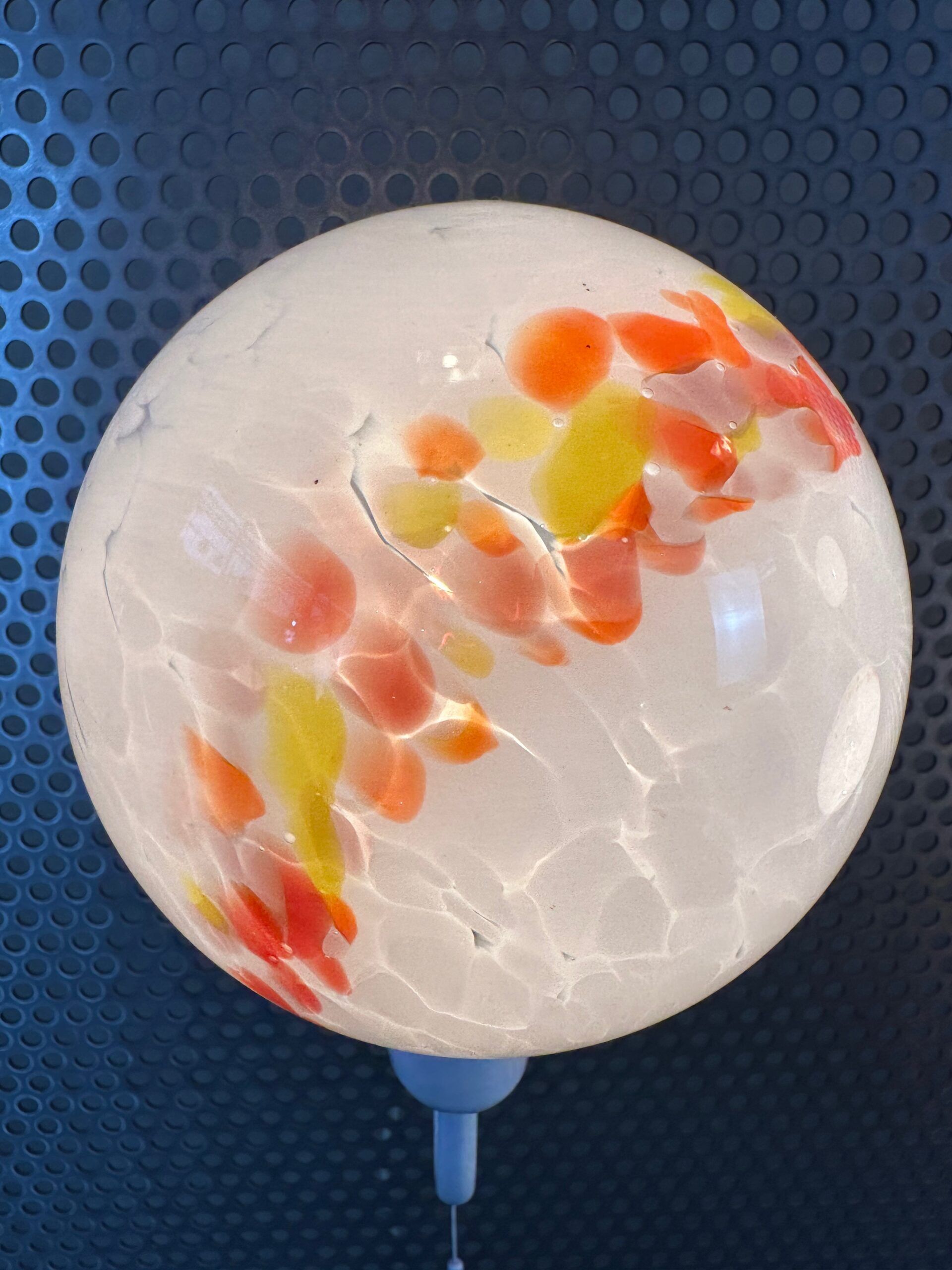 3x vintage (1980s) wall lamps GuRo – glass