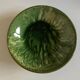 Aegitna hollow dish in green glazed earthenware Vallauris 1960