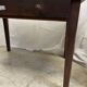 Wooden farmhouse table
