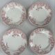 Old pink ironstone plate Eglantine Moulin des Loups