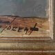 HSP painting "Bouquet of roses" in vase signed Florent + frame