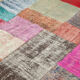 Handmade oriental contemporary 201 cm x 300 cm multicolor patchwork carpet