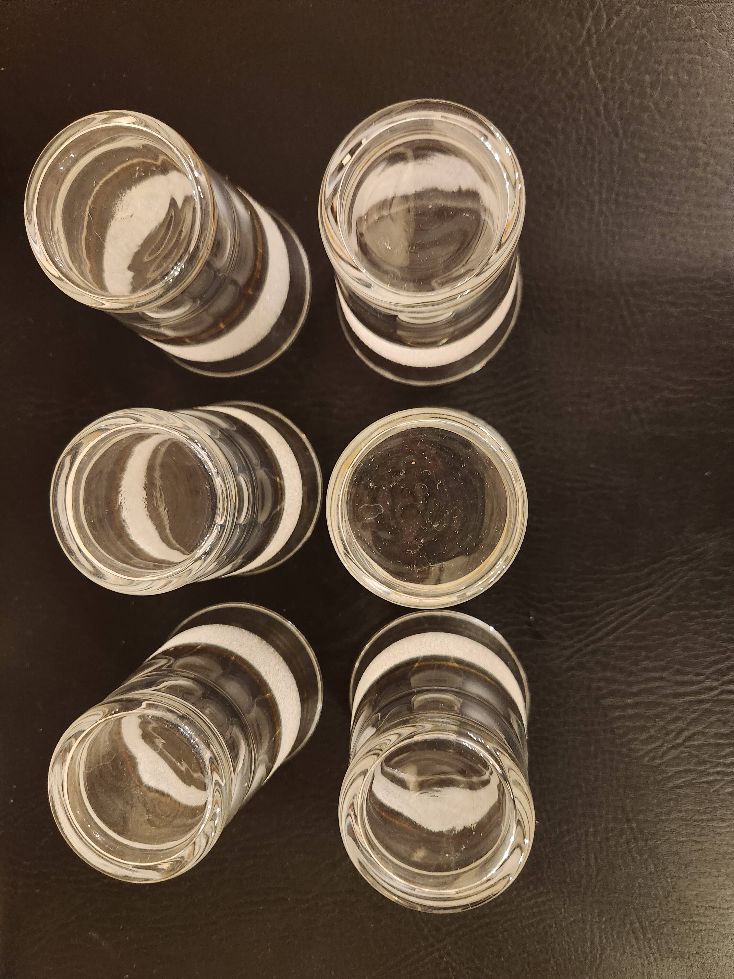 Lot de 6 verres vintage – Élégance et charme