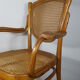 Fauteuil assise et dossier en cannage étiquette de Thonet ref sl02