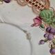 Set of 6 antique dessert plates Longwy – Violets model – Polychrome Art Nouveau decoration