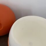 Vintage orange bucket in the shape of a FASYL bowling ball, diameter 18 cm