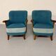 Lot of 2 sculptural Danish design armchairs from the 1940s, vintage.