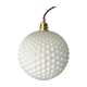 Large vintage suspension year 70 in white opaline with electrified bubbles to nine