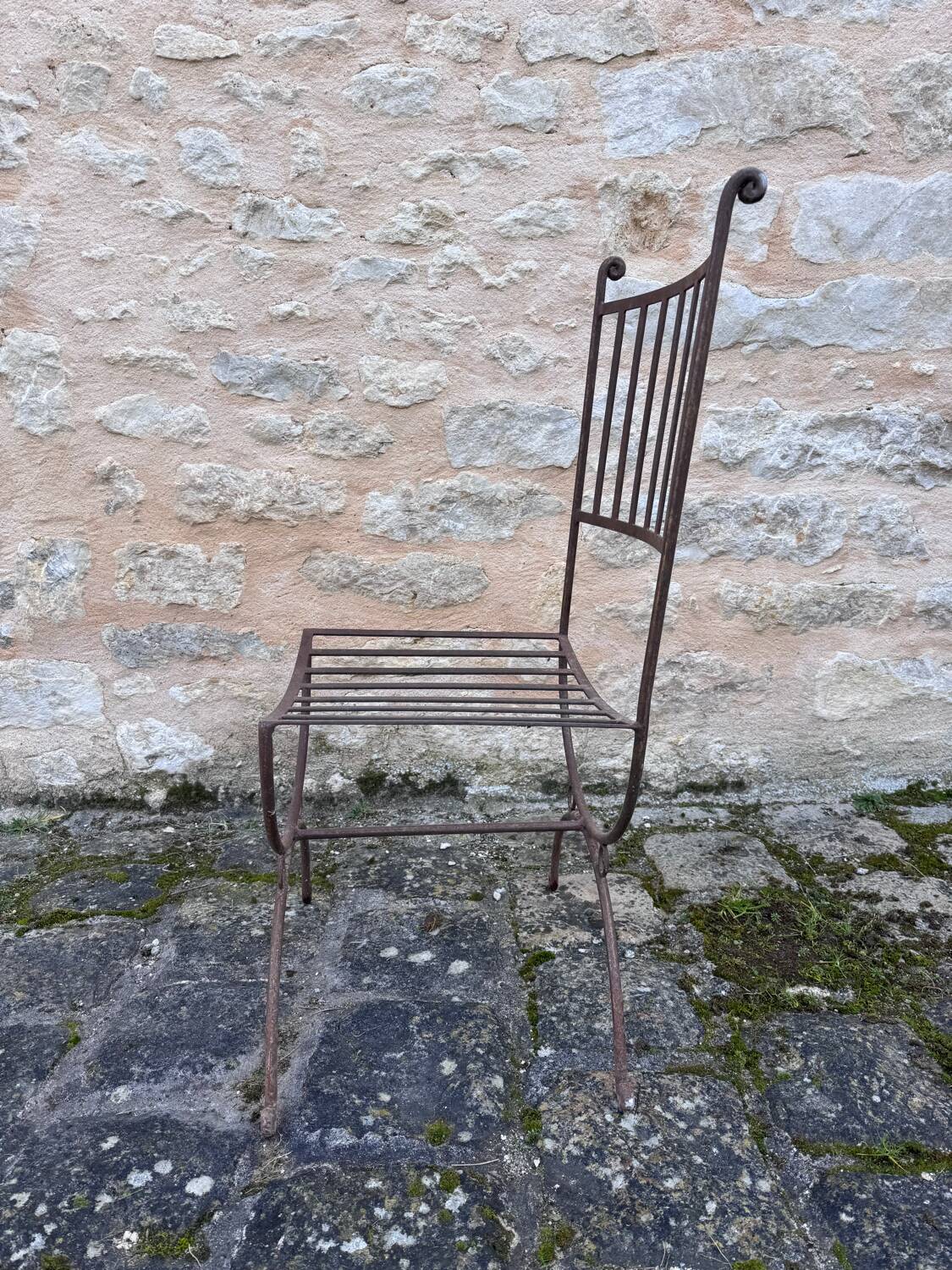 Set of handcrafted wrought iron chairs
