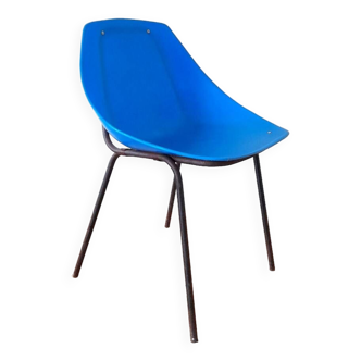 Blue Shell Chair Pierre Guariche for Meurop
