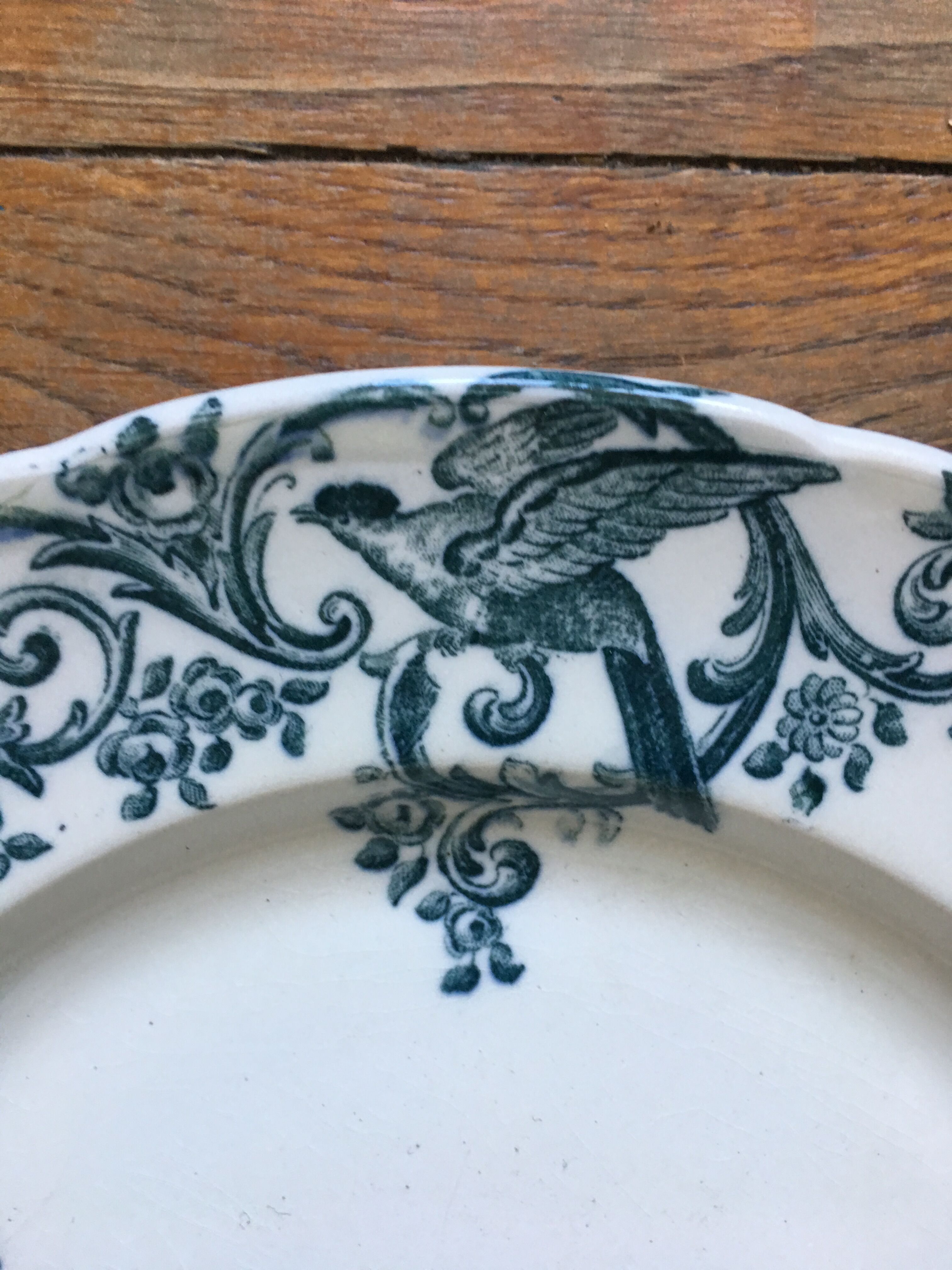 6 flat plates Terre de fer, Jules old man