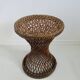 Tam Tam stool in rattan and canework 60s 70s