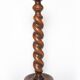 Pedestal column turned wood