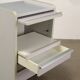 Vintage commode in aluminium and wood, Italy, 1990s.