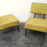 Pair of chairs by Jacques Hitier, 1950s