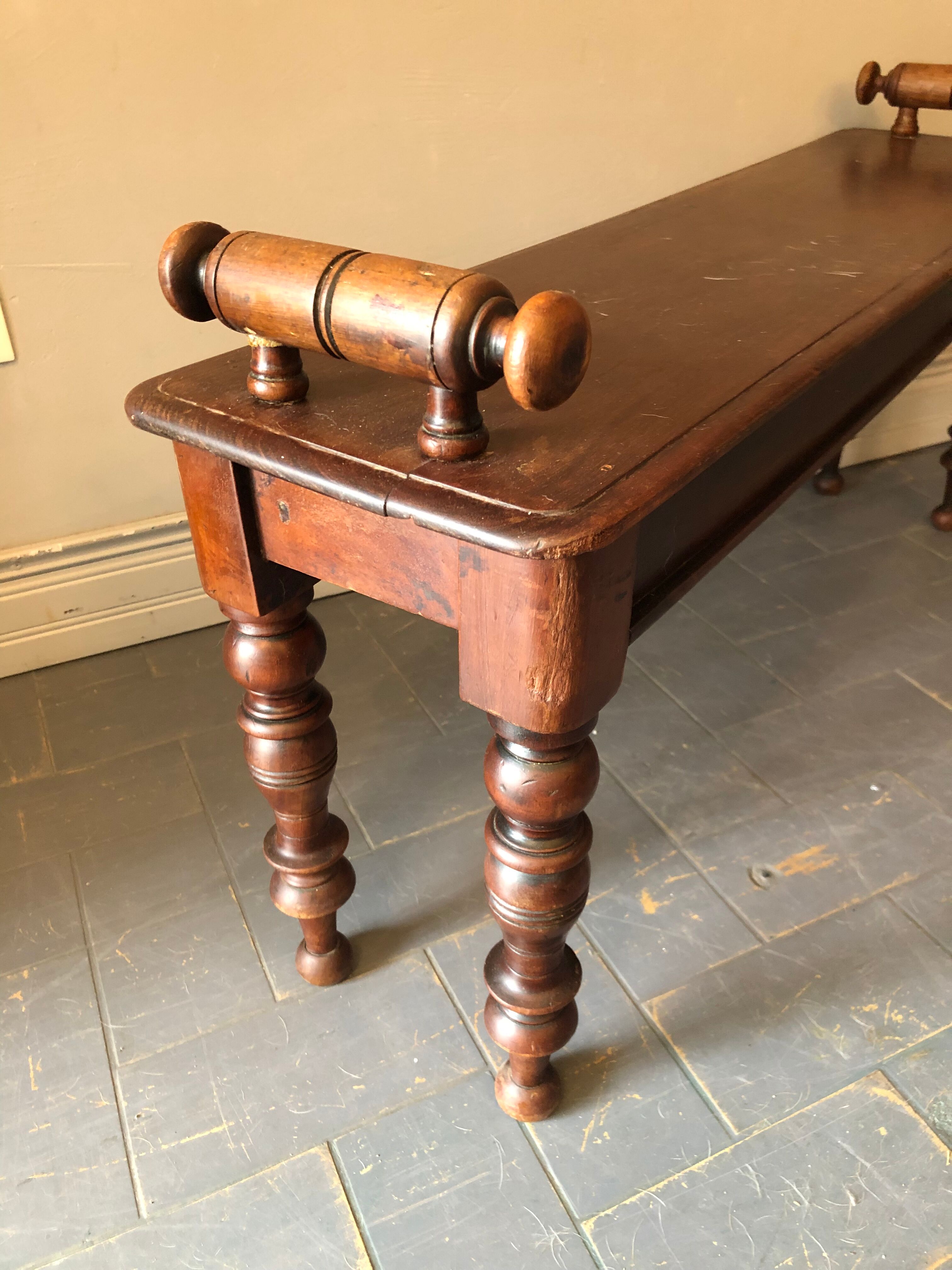 Solid oak bench 96 cm