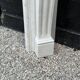 Louis XV Style Fireplace In White Carrara Marble, Circa 1980
