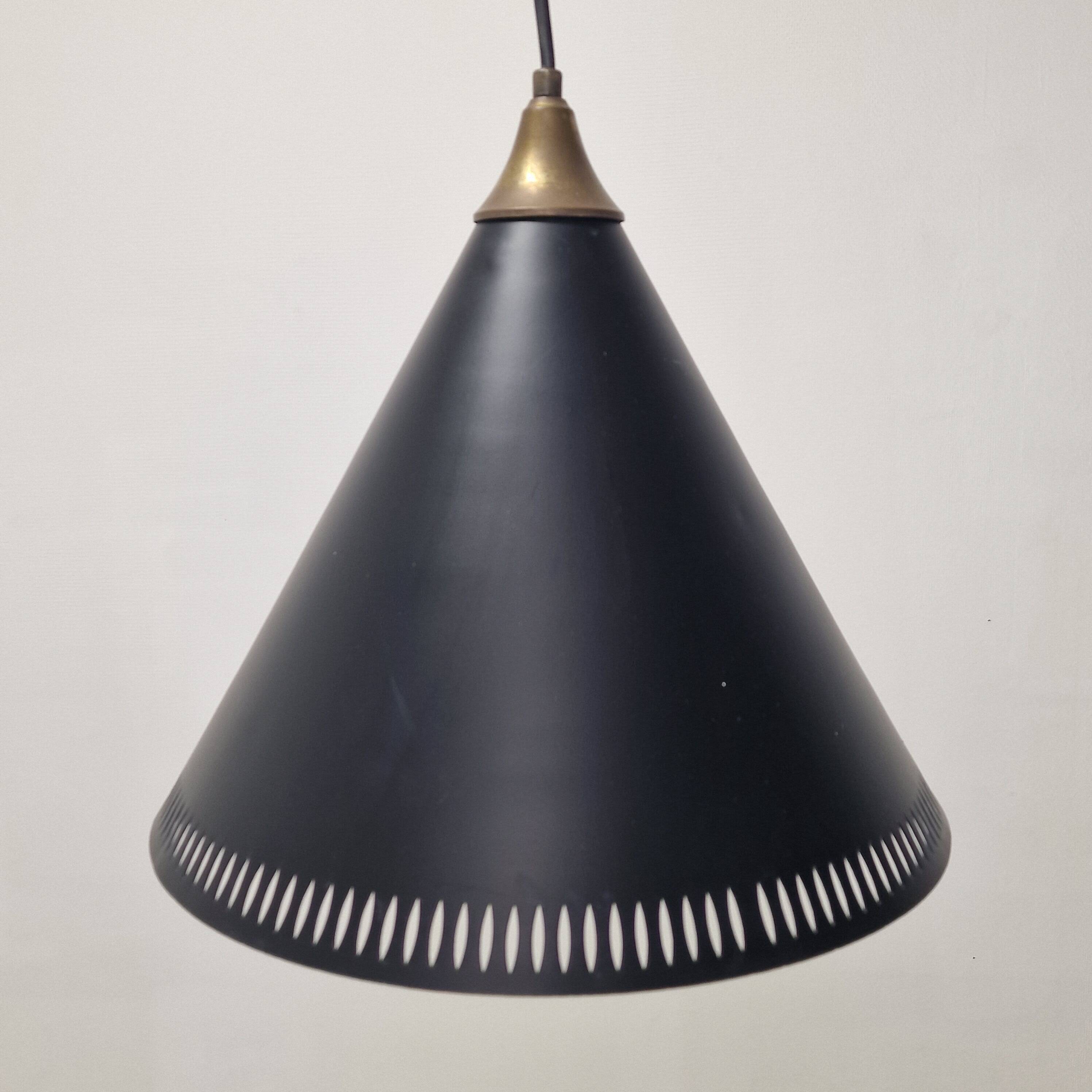 Bent Karlby for Lyfa, “Kegle” Pendant Lamp, Denmark, 1970s