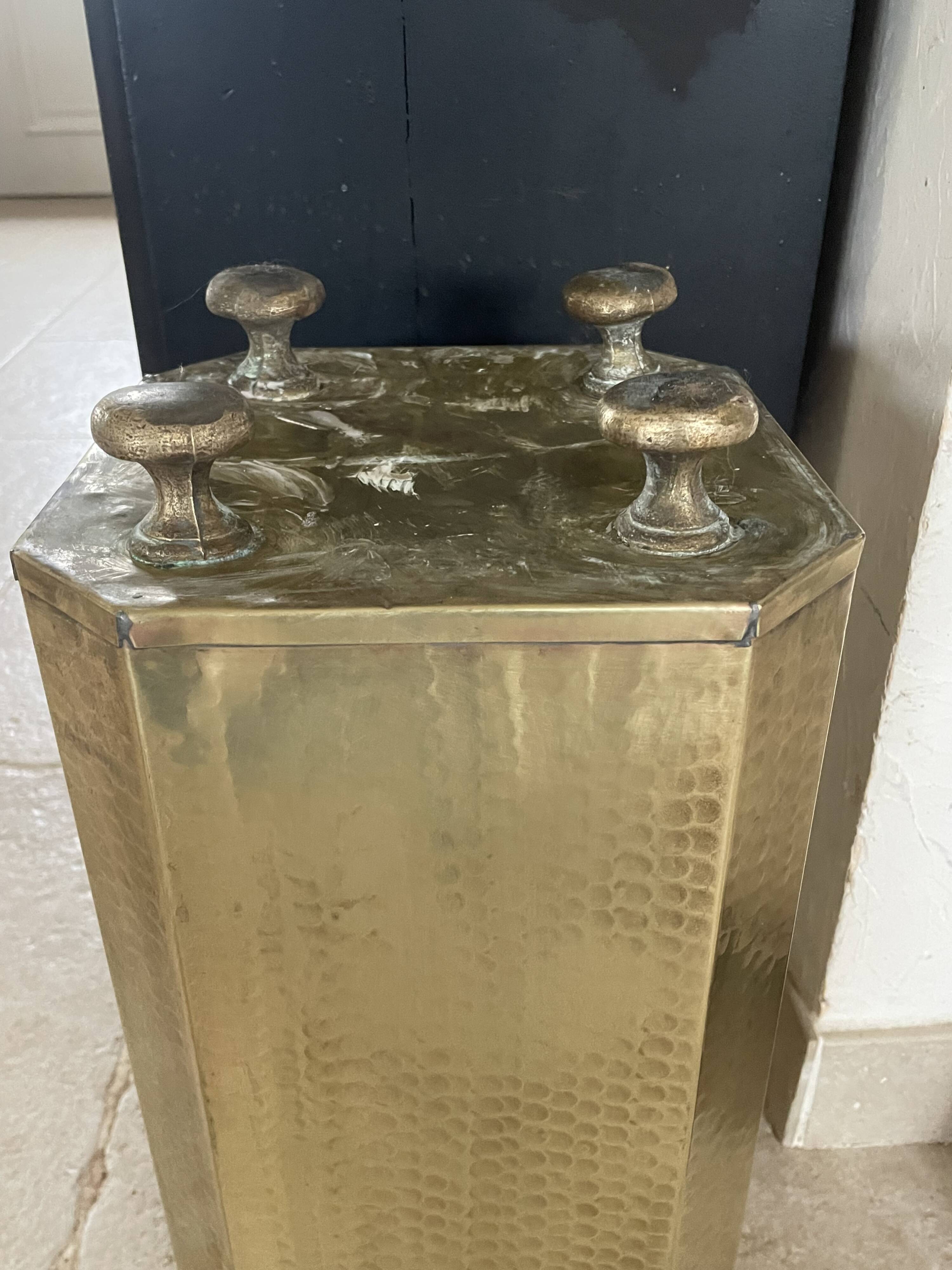 Vintage brass Italian umbrella stand