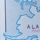 School poster wall map Rossignol Montmorillon South & North America