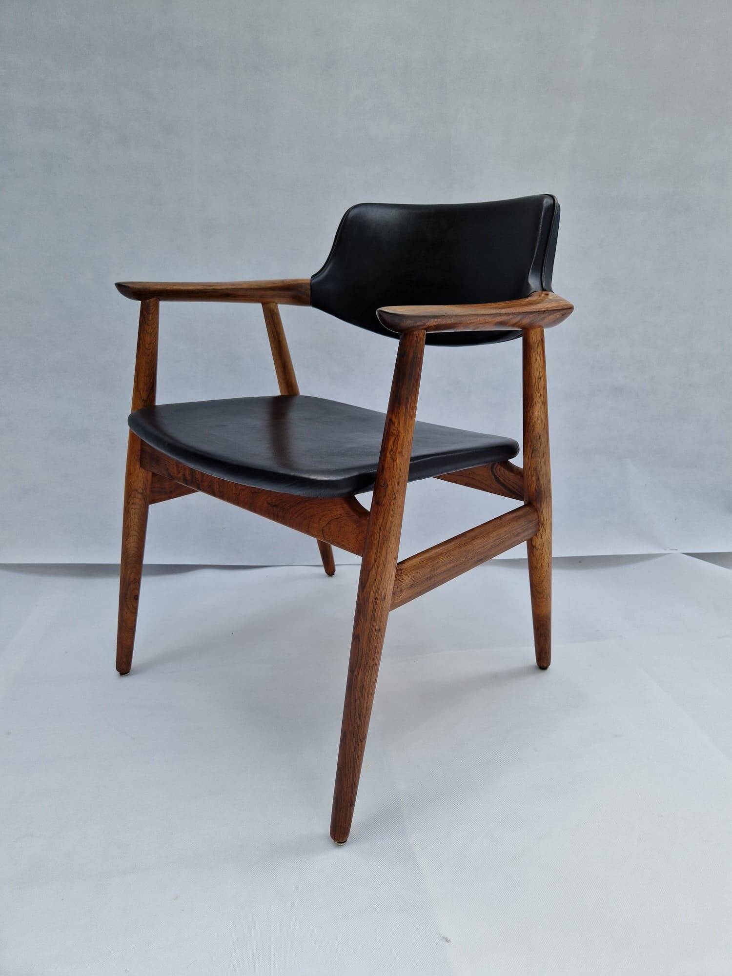 Erik Kirkegarrd teak office chair for Stolefabrik / Povl Dinesen, Denmark