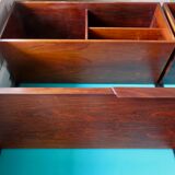 Rosewood bookcase with shelving and box system. Kai Kristensen, Denmark 1960