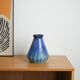 Blue ceramic vase, Danish design, 1960s, made in Denmark