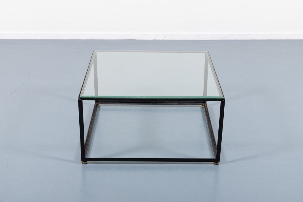 Coffee table of Italian architectural design of the 1960s