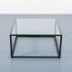 Coffee table of Italian architectural design of the 1960s