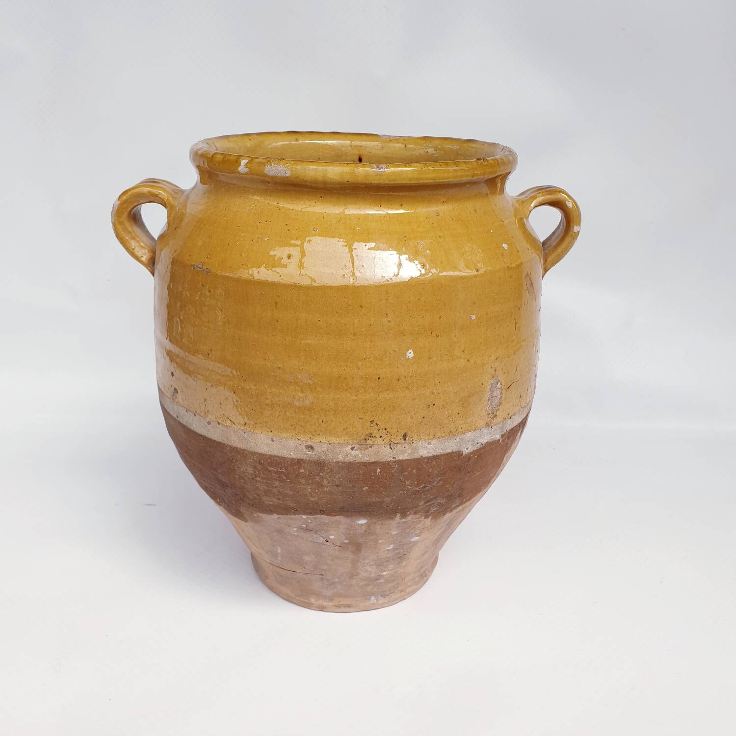 Antique glazed fat-candy pot