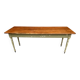 Large bistro coffee table in weathered wood