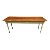 Large bistro coffee table in weathered wood