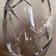 Egg-shaped crystal vase