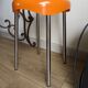 Tabouret Condor orange vintage années 70