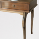 Art Deco style dressing table in mahogany gooseneck mirror