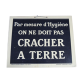 Factory sign "tableau-Maxime" Robert n°12 Spitting on Earth