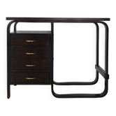 Giuseppe Pagano Pogatschnig Italian Dark Wood Desk for Gino Maggioni, 1940s