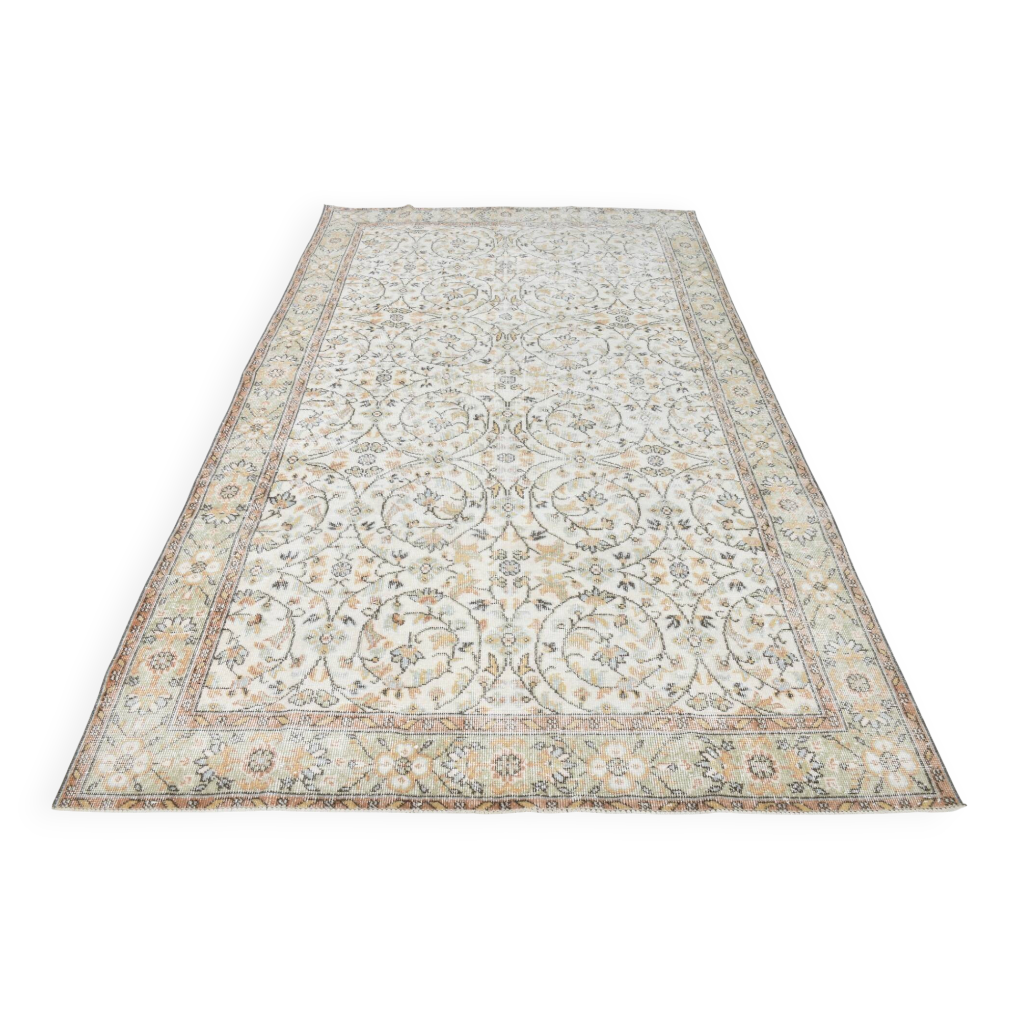 Soft Color Classic Oushak Vintage Rug, 180x290 Cm