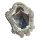 Venetian mirror 22cm X 24 cm Murano glass to pose 50s