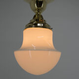 Art nouveau flush mount, 1910s, restored