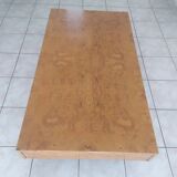 Wooden table with burl by Jean Claude Mahey