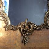 Large bronze mirror 80x55cm