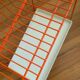 Authentic orange vintage metal drainer shelf from the Caddy brand