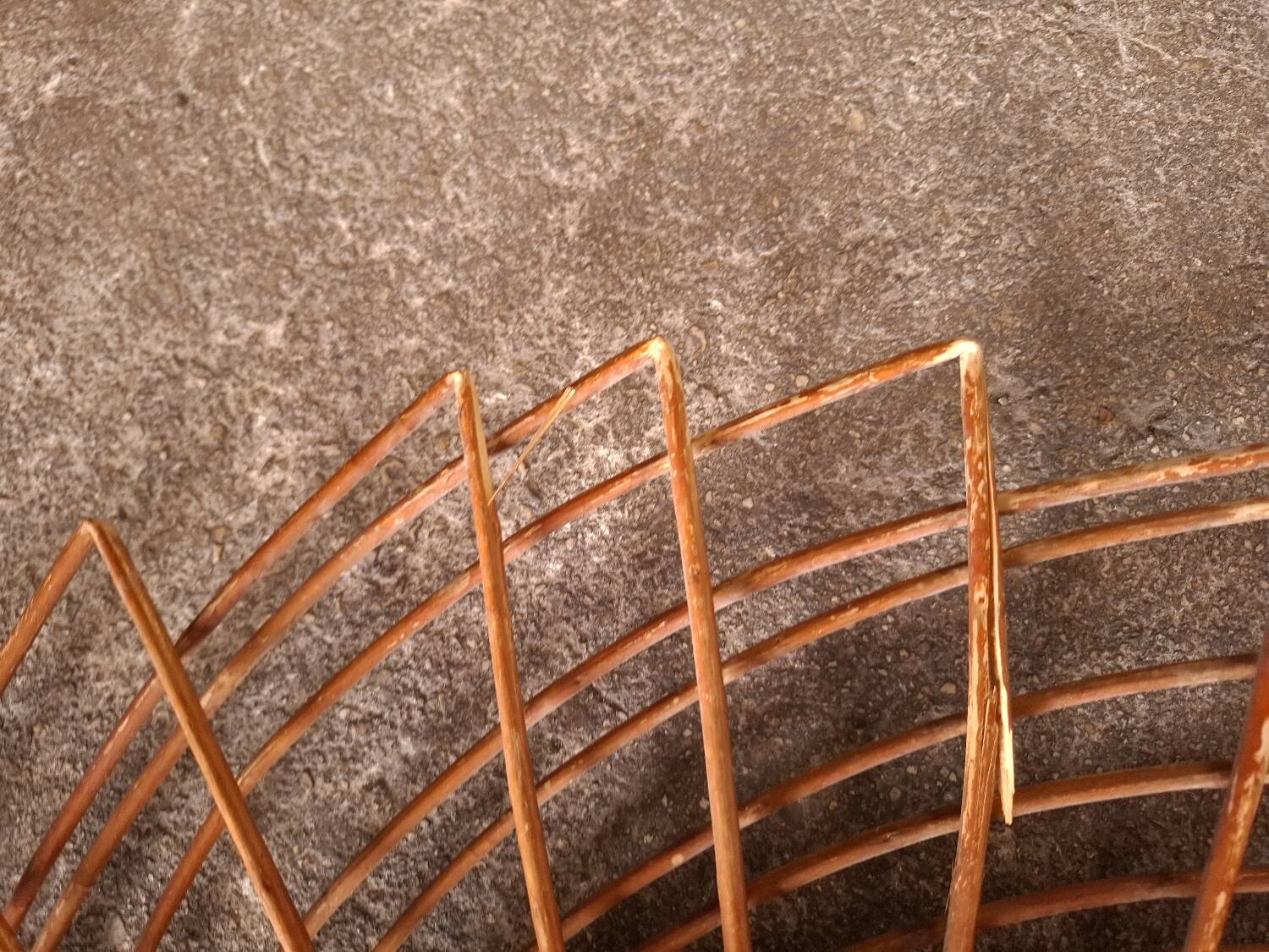 Vintage rattan mirror