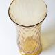 Mid-century Large Stylish Amber Glass Flower Vase / Empoli / Italy / 1970s