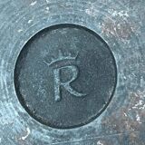 Black enamelled cast iron pot with a teak handle in mid-century style by Timo Sarpaneva for Rosenlew of Finland, 1960s.