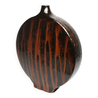 Lenticular vase in the style of Juliette Derel 1950