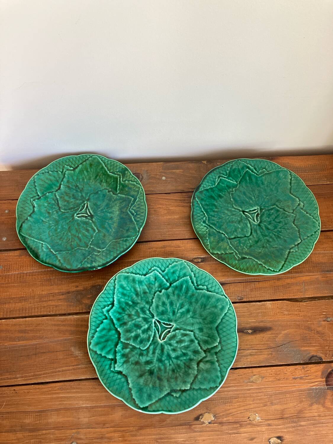 3 slushie dessert plates