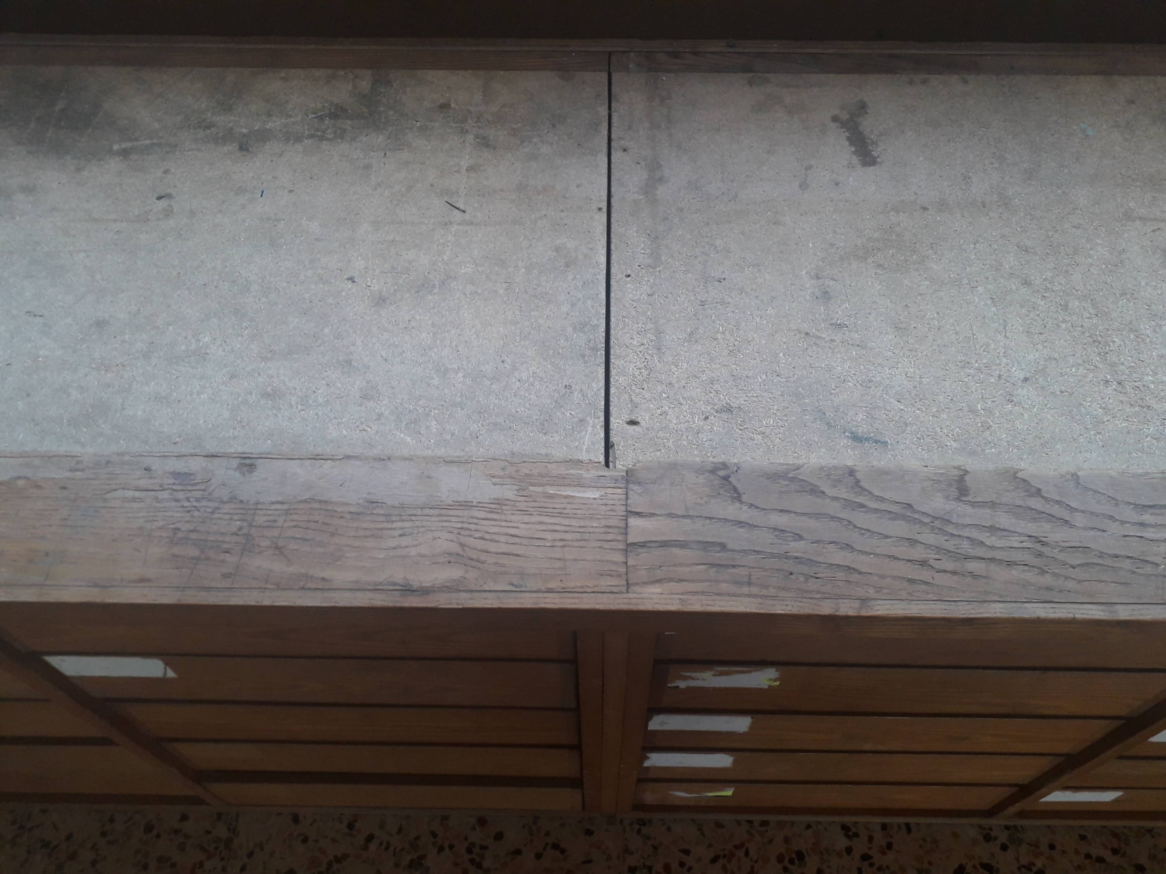 Cabinet with drawers 50 years, 450cm